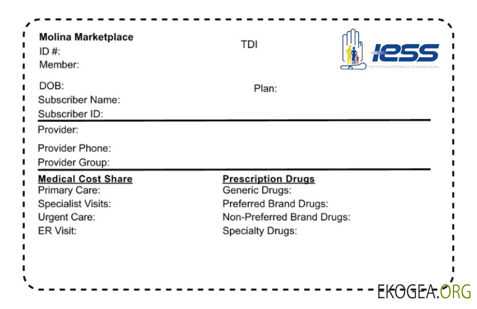 Carte d'assurance maladie de l'Équateur